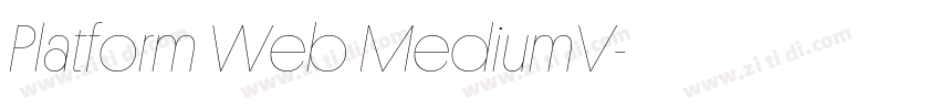 Platform Web MediumV字体转换